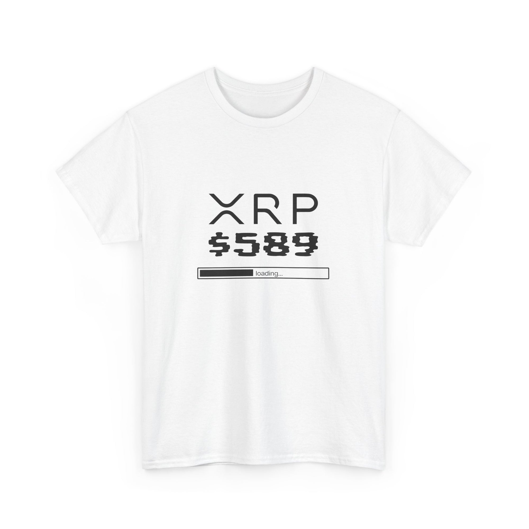 White XRP Shirt 589 Design Front