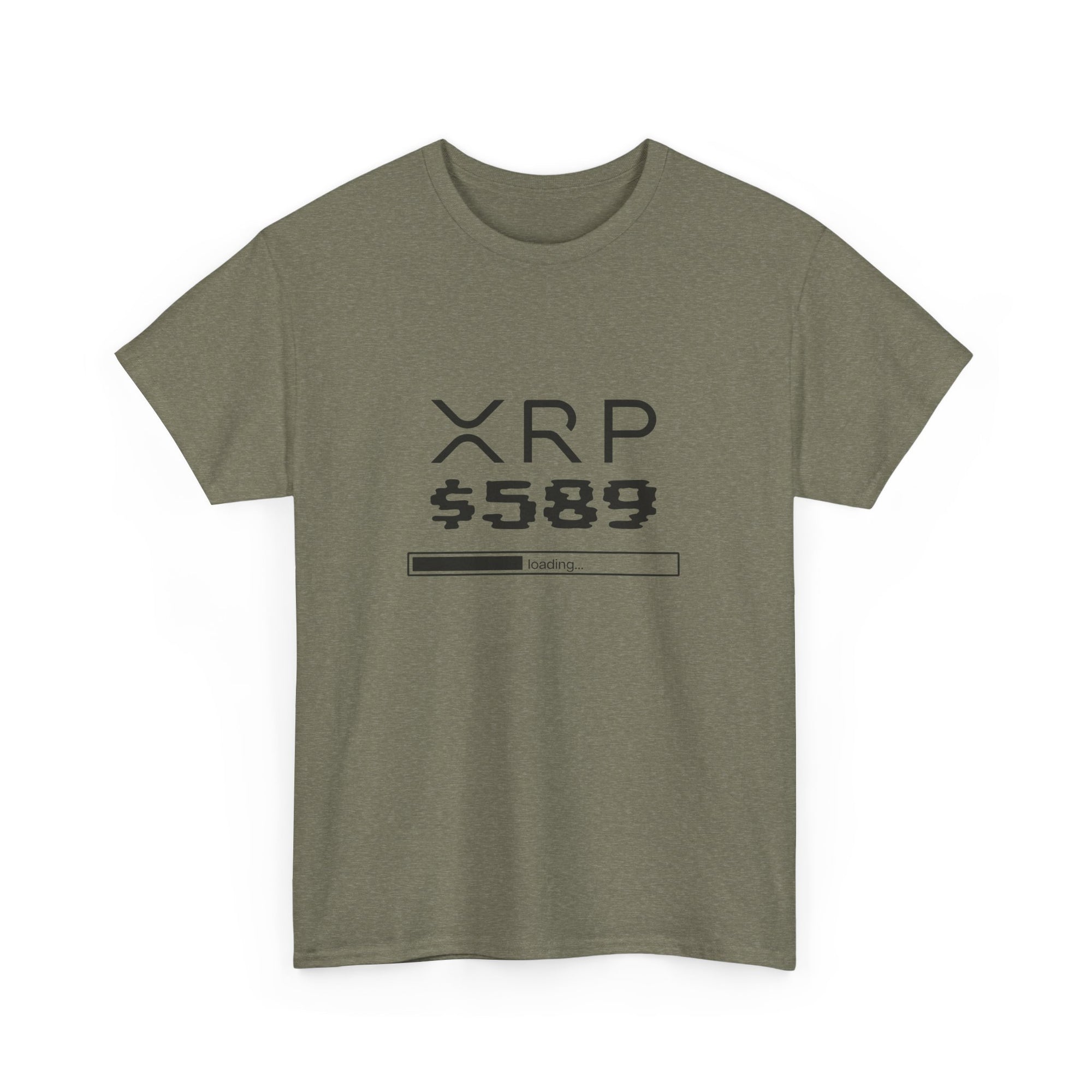 Heather green XRP shirt 589 design front
