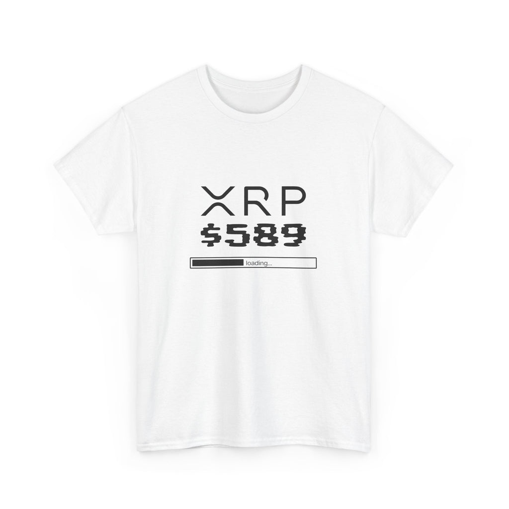 White XRP Shirt 589 Design Front 